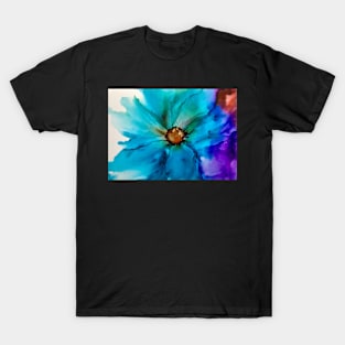 Teal Bloom in Alcohol Ink T-Shirt